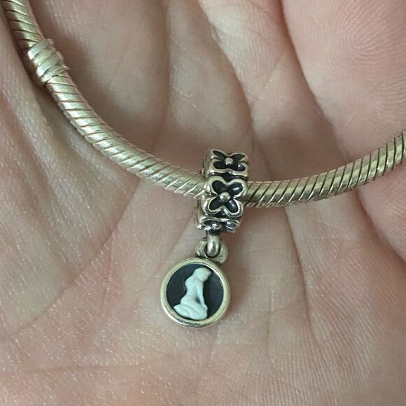 Authentic Pandora Virgo Cameo Dangle Charm - Picture 1 of 3